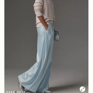 Anthropologie Maeve Sequin Wide Leg Trouser